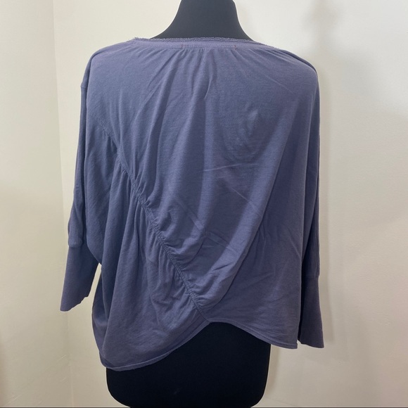 A Common Thread purple-grayish boho top. Slouchy - Picture 4 of 5